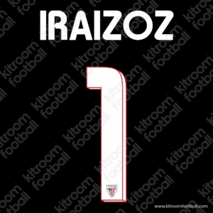 2014-15 Athletic Bilbao Goalkeeper Name Set #1 IRAIZOZ (HQ Repro) - Image 1