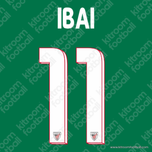 2014-15 Athletic Bilbao Away & Third Name Set #11 IBAI Gomez (HQ  Repro)
