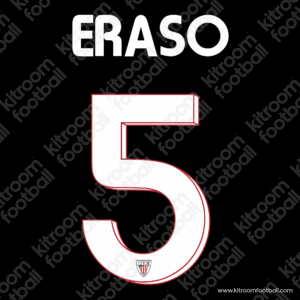 2015-16 Athletic Bilbao Away Name Set #5 ERASO (HQ  Repro)