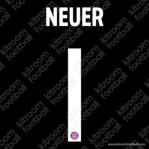 2016-18 Bayern Munich Goalkeeper Name Set #1 NEUER (HQ  Repro)