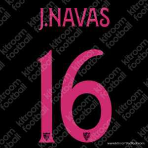 Official 2023-24 Sevilla Cup Third Name Set #16 Jesus NAVAS