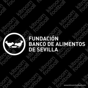 Official 2022-23 Sevilla Away Sponsor Patch FUNDACION BANCO DE ALIMENTOS