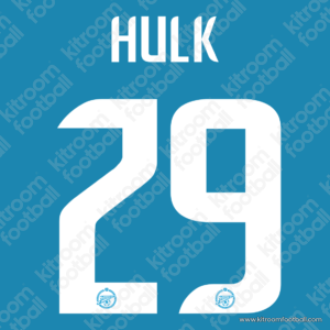 2012-13 Zenit San Petersburgo Away Name Set #29 HULK (Repro)
