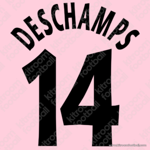 1997-98 Juventus Cup Third Name Set #14 DESCHAMPS (Repro) - Image 1