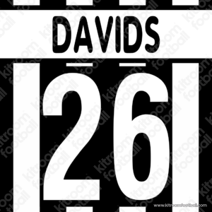 2001-02 Juventus Home Name Set #26 DAVIDS (Repro)
