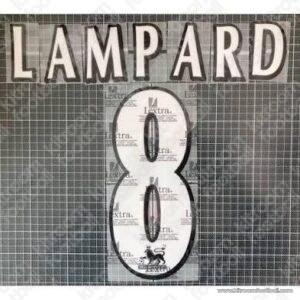 2004-06 Chelsea Premier League Home Name Set #8 LAMPARD (HQ  Repro)