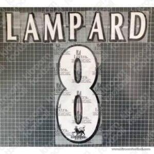 2004-06 Chelsea Premier League Home Name Set #8 LAMPARD (HQ Repro)
