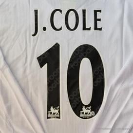 2004-06 Chelsea Premier League Away & Third Name Set #10 Joe COLE (HQ Repro) - Image 1