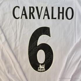 2004-06 Chelsea Premier League Away & Third Name Set #6 Ricardo CARVALHO (HQ  Repro)