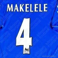 2004-06 Chelsea Premier League Home Name Set #4 MAKELELE (HQ  Repro)