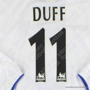 2004-06 Chelsea Premier League Away & Third Name Set #11 DUFF (HQ  Repro)