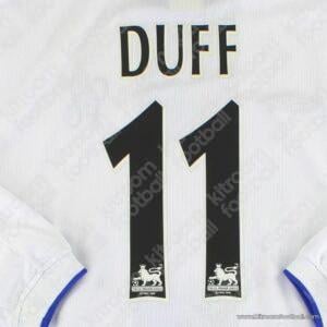 2004-06 Chelsea Premier League Away & Third Name Set #11 DUFF (HQ Repro) - Image 1