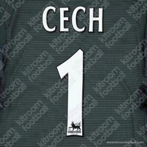 2004-06 Chelsea Premier League Goalkeeper Name Set #1 CECH [White] (HQ  Repro)