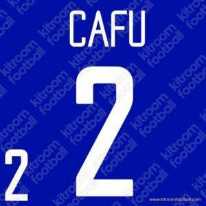 2002 Brazil FIFA World Cup Away Name Set #2 CAFU (Repro)