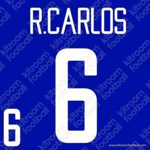 2002 Brazil FIFA World Cup Away Name Set #6 Roberto CARLOS (Repro)
