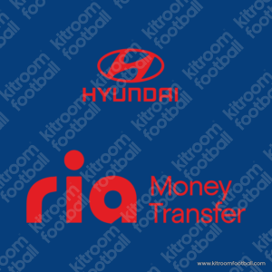 2020-21 Atletico Madrid UEFA Champions League Away Sponsor Patch RIA MONEY + HYUNDAI (HQ  Repro)