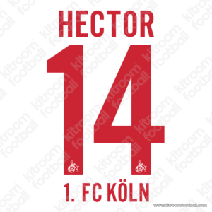2014-20 FC Köln Away Name Set #14 HECTOR (Repro)
