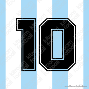 1986 Argentina FIFA World Cup Home Name Set #10 Maradona (Repro)