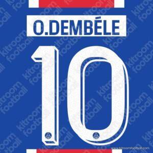 2026-27 PSG Cup Home Name Set #10 Ousmane DEMBÉLE (HQ  Repro)
