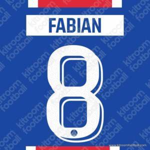 2026-27 PSG Cup Home Name Set #8 FABIAN (HQ Repro) - Image 1