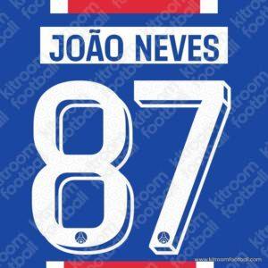 2026-27 PSG Cup Home Name Set #87 JOÃO NEVES (HQ Repro)
