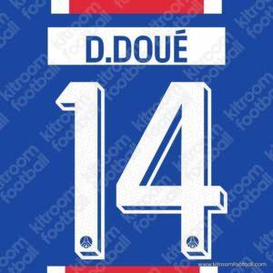 2026-27 PSG Cup Home Name Set #14 Desire DOUÉ (HQ Repro)