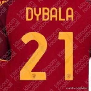 2026-27 As Roma Home Name Set #21 DYBALA (HQ Repro) - Image 1