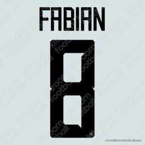 2018-19 Napoli Third Name Set #8 FABIAN (Repro)