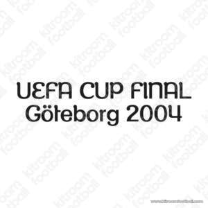 2003-04 Valencia CF UEFA Cup Home Match Details MDT Patch Final Göteborg 2004 (Repro)