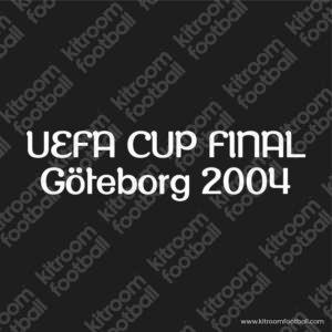 2003-04 Valencia CF UEFA Cup Goalkeeper Match Details MDT Patch Final Göteborg 2004 (Repro)