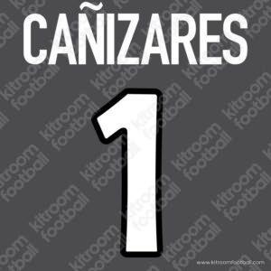 2002-04 Valencia CF Cup Goalkeeper Name Set #1 CAÑIZARES (Repro)