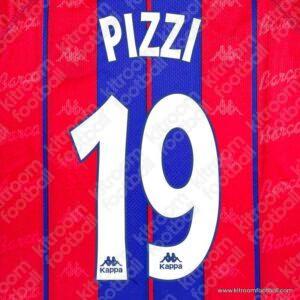 1997-98 Barcelona La Liga Home Name Set #19 PIZZI (Repro)