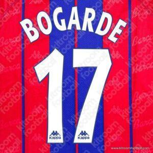 1997-98 Barcelona La Liga Home Name Set #17 BOGARDE (Repro) - Image 1