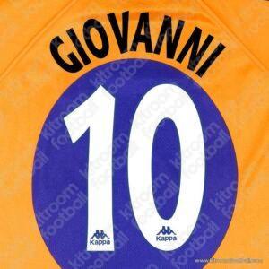 1997-98 Barcelona La Liga Away Name Set #10 GIOVANNI (Repro)