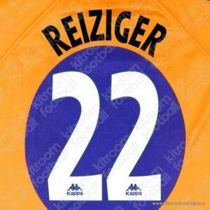 1997-98 Barcelona La Liga Away Name Set #22 REIZIGER (Repro)