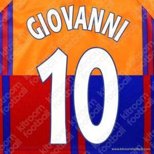 1997-98 Barcelona Cup Home & Away Name Set #10 GIOVANNI (Repro)