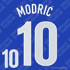2010-11 Croatia Away Name Set #10 MODRIC (Repro)