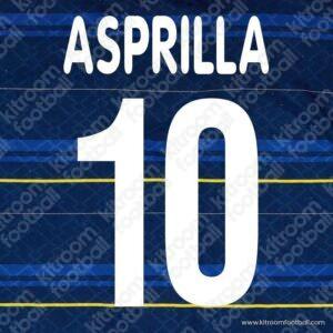 1998-99 Parma Away Name Set #10 ASPRILLA (Repro)