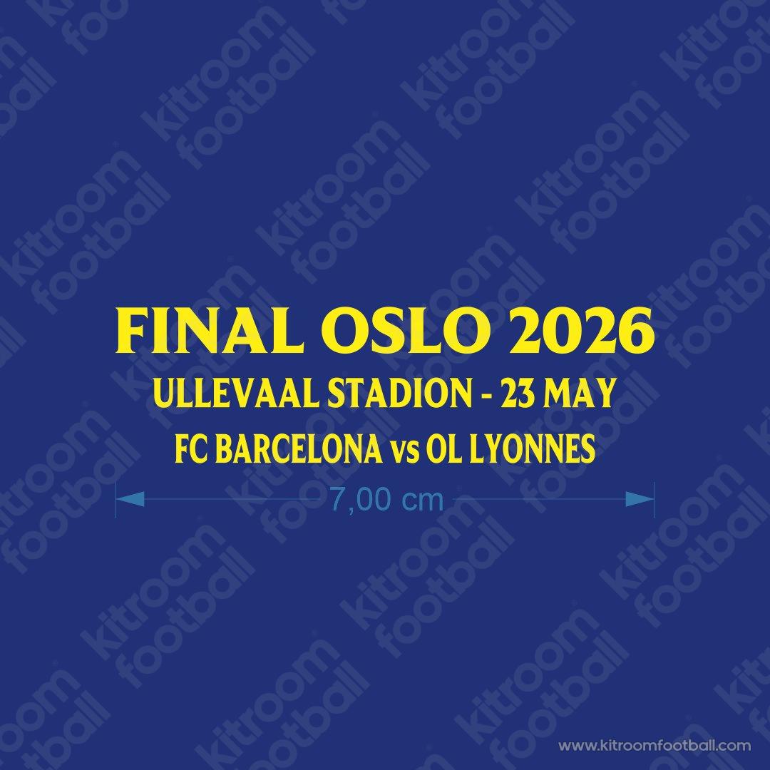 2020 Olympique Lyon UEFA Women's Champions League Home Match Details MDT Patch Final (Repro) (copia)
