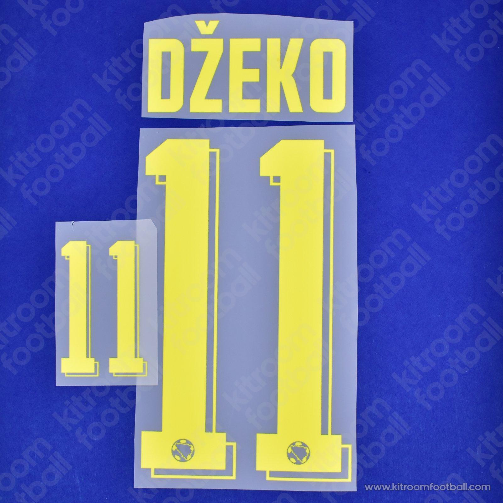 2026 Bosnia and Herzegovina FIFA World Cup Home Name Set #11 DZEKO (HQ Repro)