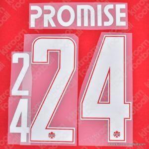 2026 Canada FIFA World Cup Home & Away Name Set #24 PROMISE (HQ Repro) - Image 1