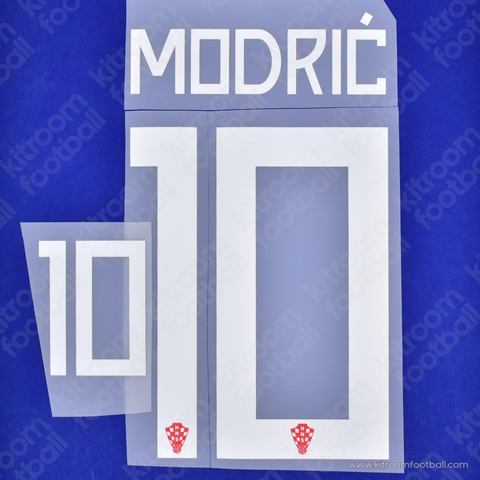 2026 Croatia FIFA World Cup Away Name Set #10 MODRIC (HQ Repro)