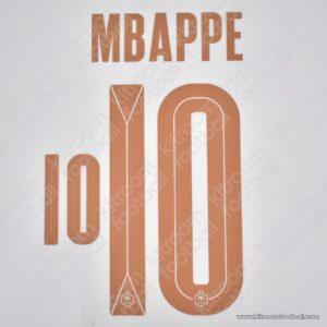 2026 France FIFA World Cup Away Name Set #10 MBAPPE (HQ  Repro)