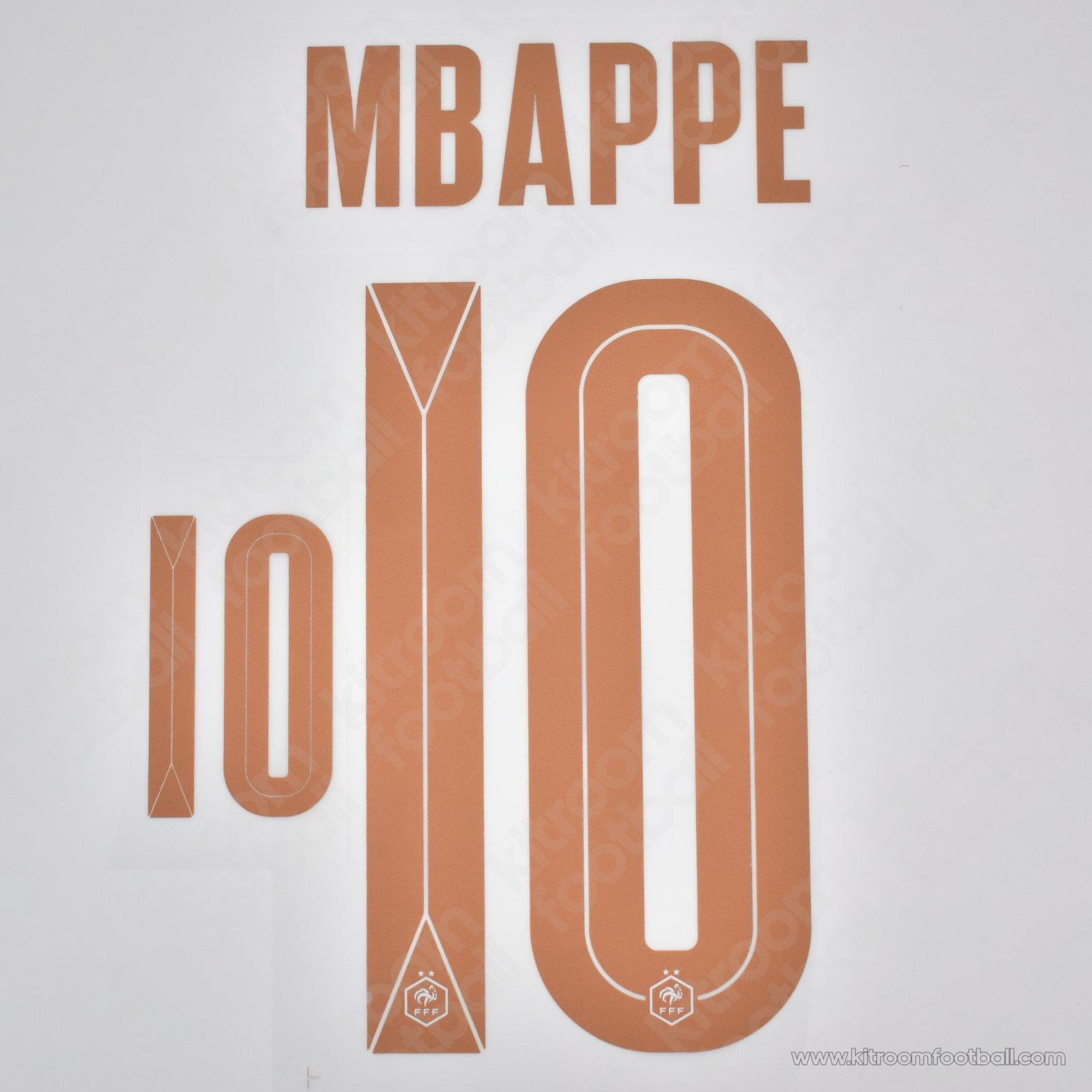 2026 France FIFA World Cup Away Name Set #10 MBAPPE (HQ Repro)