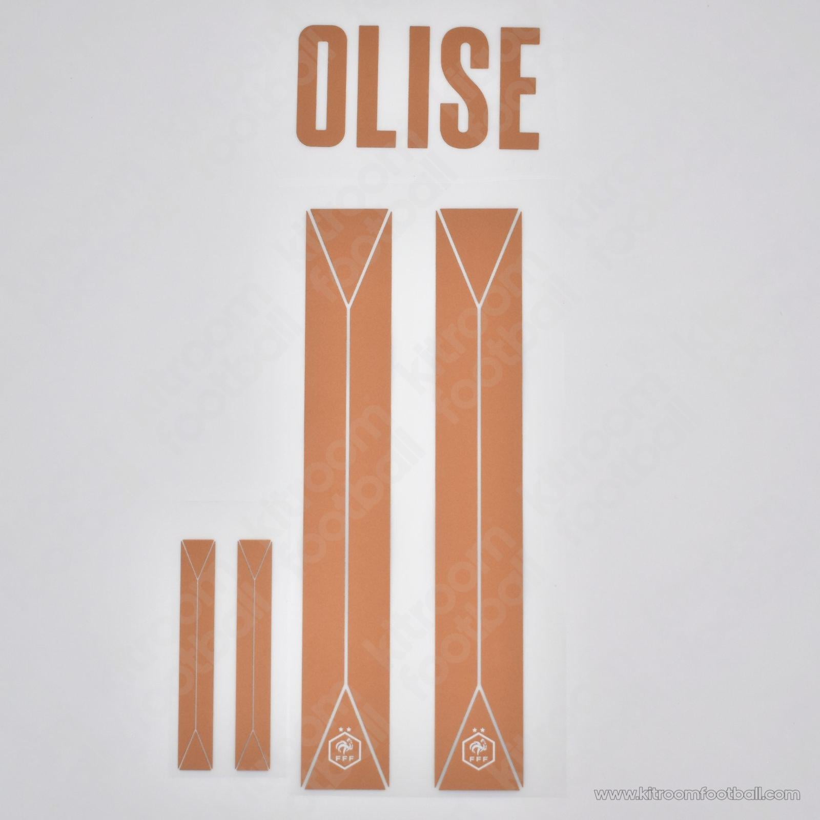 2026 France FIFA World Cup Away Name Set #11 OLISE (HQ Repro)