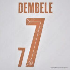 2026 France FIFA World Cup Away Name Set #7 DEMBELE (HQ  Repro)