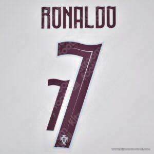 2026 Portugal FIFA World Cup Away Name Set #7 Cristiano RONALDO (HQ  Repro)