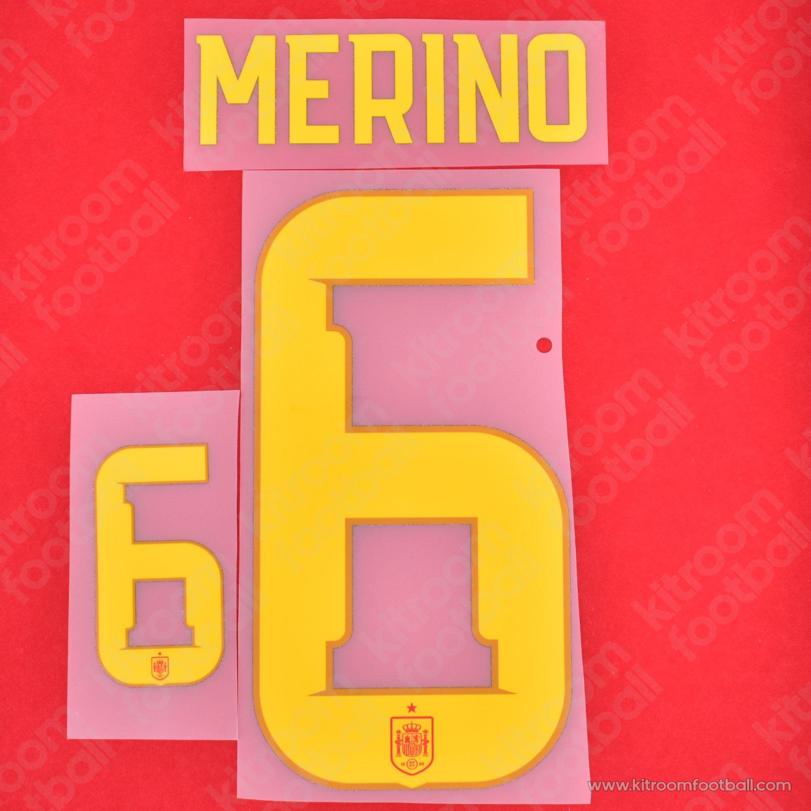 2026 Spain FIFA World Cup Home Name Set #6 MERINO (HQ Repro)