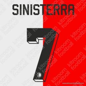 SINISTERRA #7 Feyenoord 2021-22 Home Name Set (Repro)