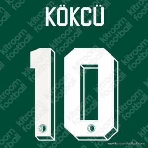 KOKCU #10 Feyenoord 2021-22 Third Name Set (Repro) - Image 1
